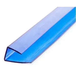 Торцевой профиль Terner Plast UP 10 мм-2,1 м синий, для